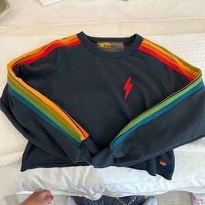 Aviator Nation cropped crewneck